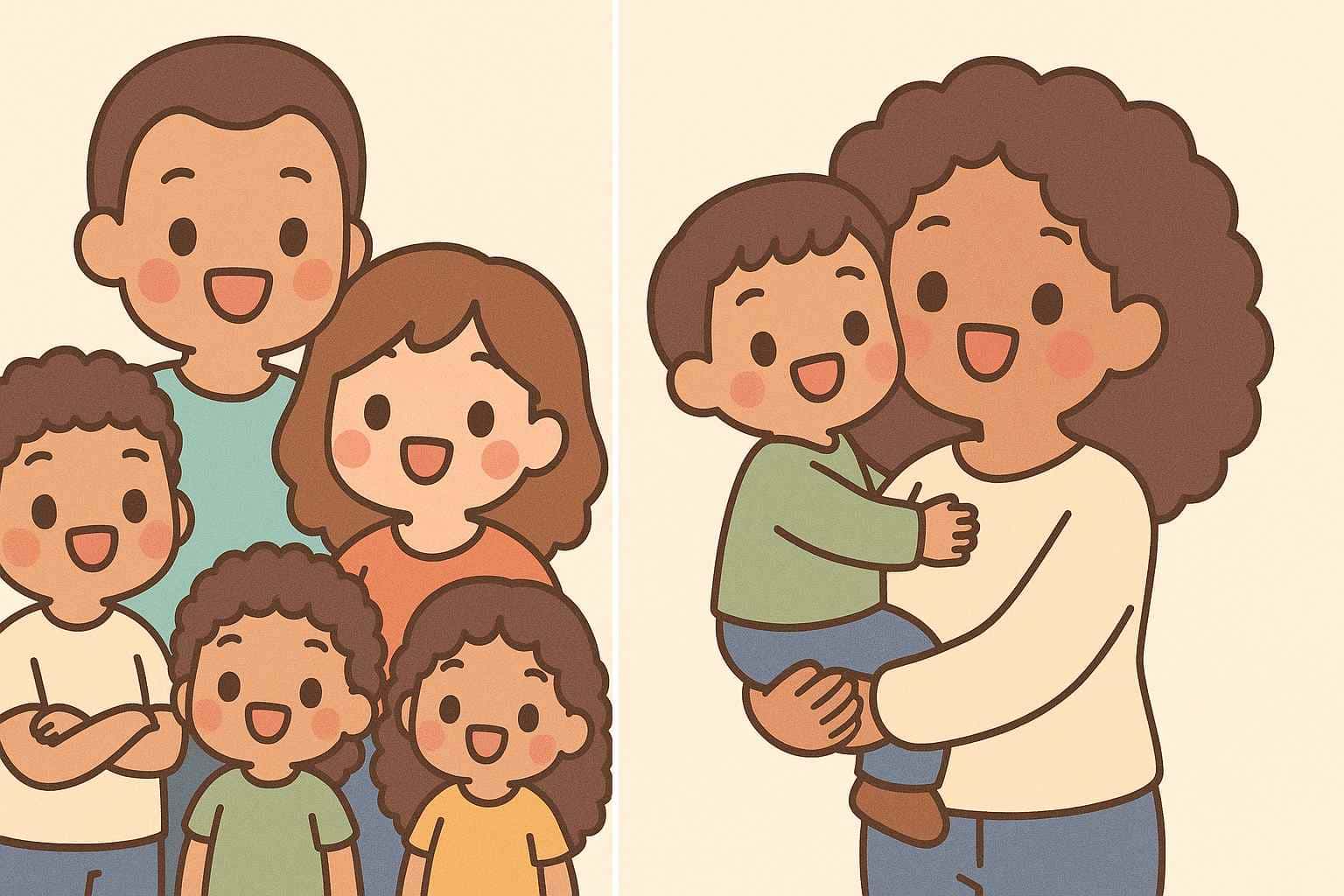 Famille nombreuse ou monoparentale Famille nombreuse ou monoparentale